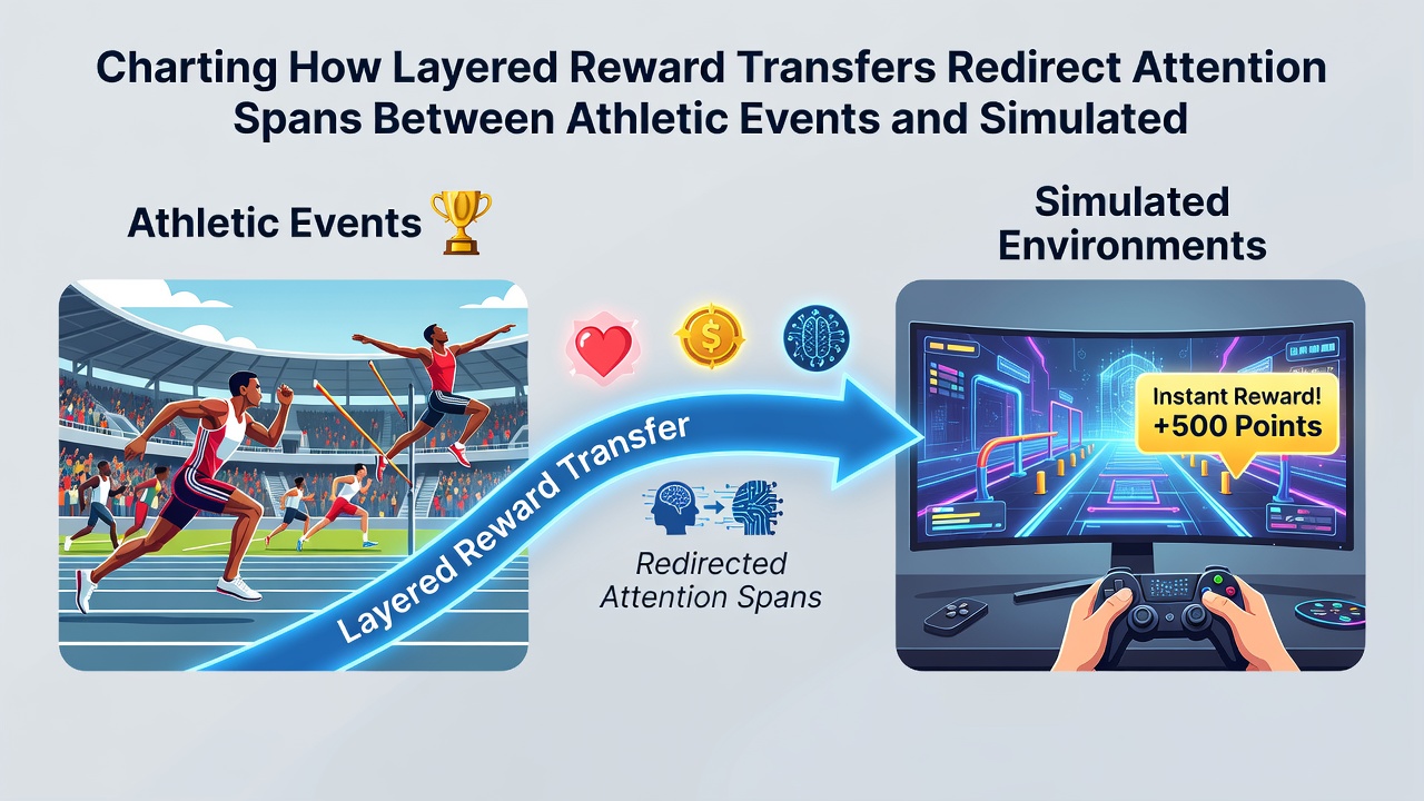 Visualisierung von Aufmerksamkeitsverschiebungen zwischen athletischen Events und virtuellen Simulationen