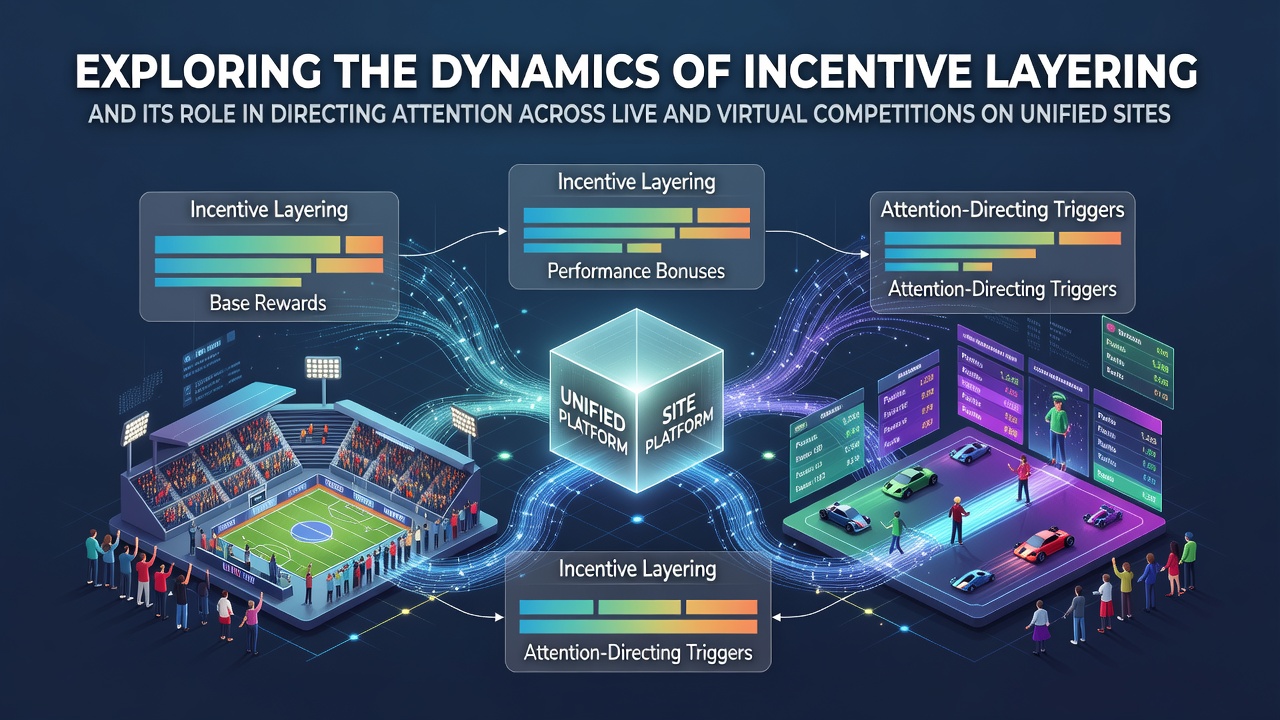 Darstellung geschichteter Anreize auf hybriden Wettplattformen mit Live- und virtuellen Events