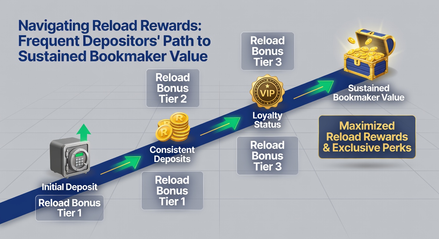 Detaillierte Infografik zu Reload-Strategien, inklusive VIP-Stufen und Cashback-Raten für häufige Einzahler