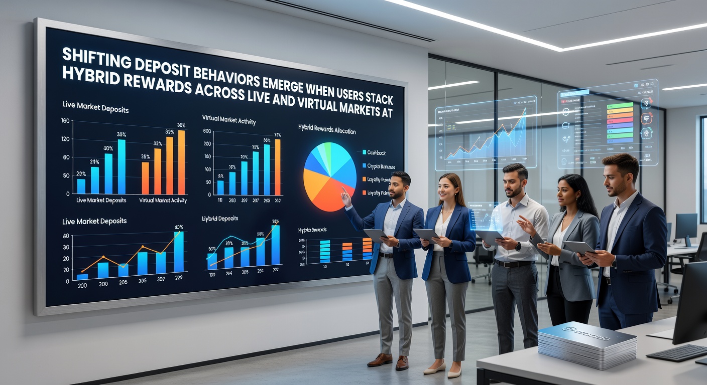 Grafik zu Einzahlungsverschiebungen bei hybriden Belohnungen auf europäischen Plattformen mit Fokus auf Live- und virtuelle Märkte